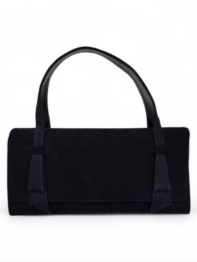 LENNOX VINTAGE NAVY SUEDE PURSE 1950s ERA